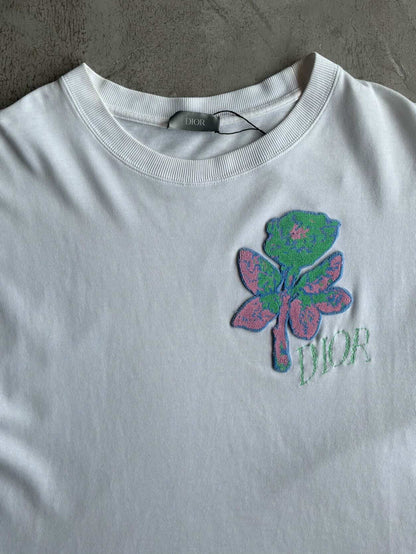 Dior Flower Chest Logo Tee