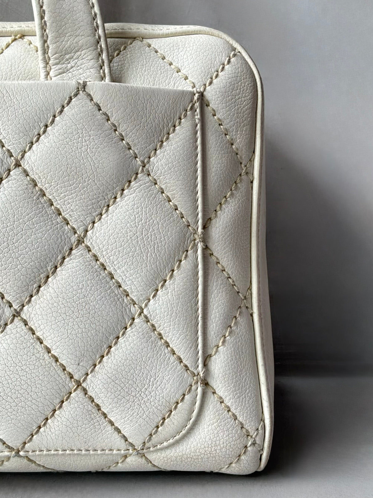 Chanel Vintage Wildstitch Bowler Bag