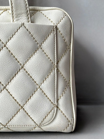 Chanel Vintage Wildstitch Bowler Bag