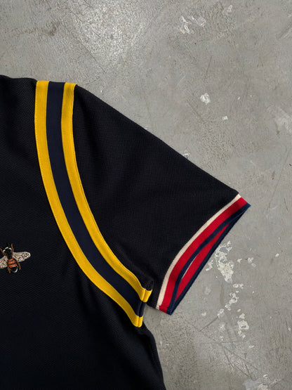 Gucci Bee Logo Black Polo Shirt