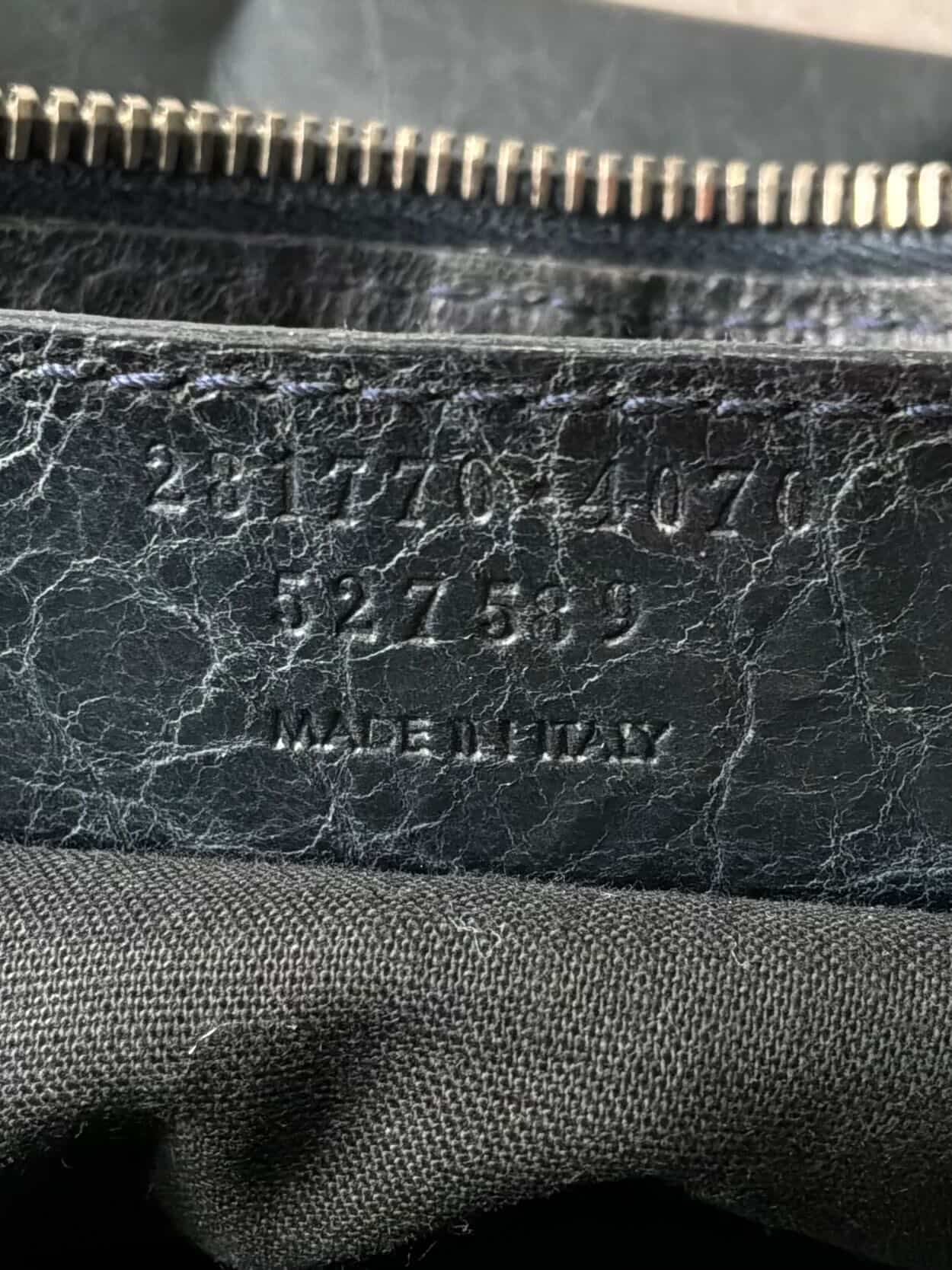 Balenciaga Classic City Giant 12 Navy Lambskin Bag