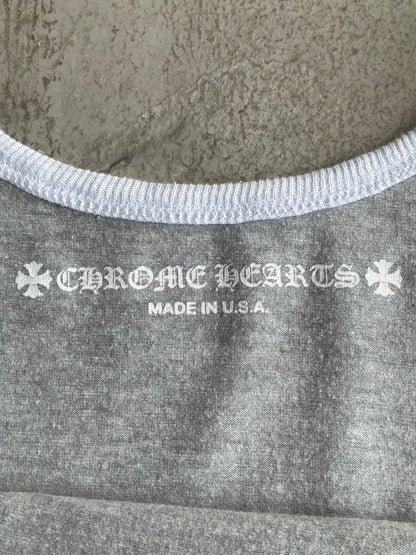 Chrome Hearts Three Logo Gray Mini Dress