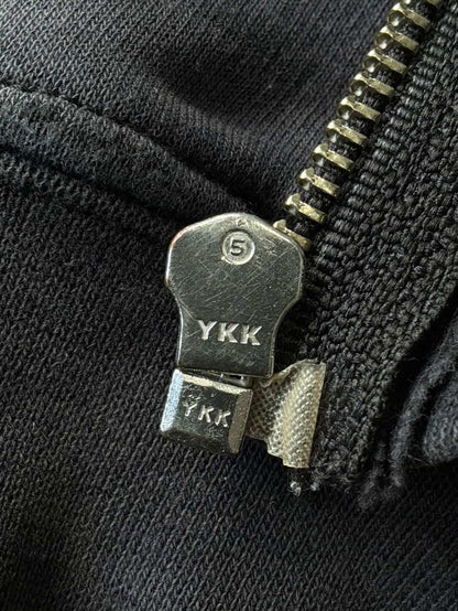 Vintage Chrome Hearts Tonal Cross Thermal Zip Hoodie