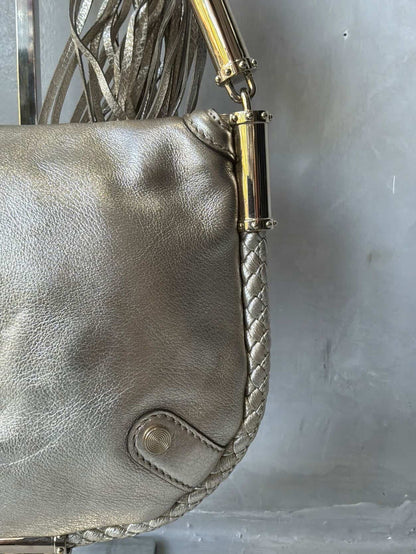 Gucci Metallic Fringe Handbag