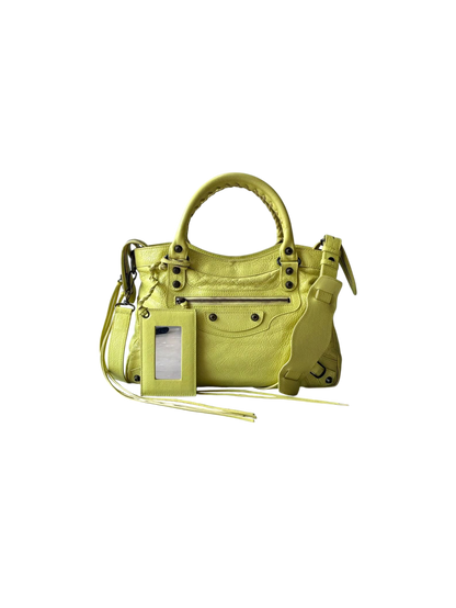 Balenciaga City ‘Town’  Lime Lambskin Bag