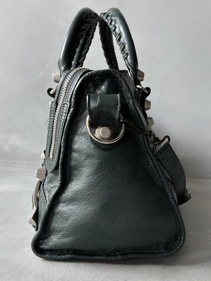 Balenciaga Part Time Dark Green Giant 21 Lambskin Bag