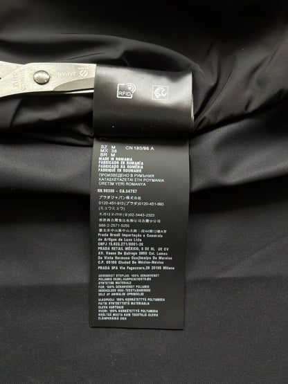 Prada Re-Nylon Chest Emblem Zip Up Jacket