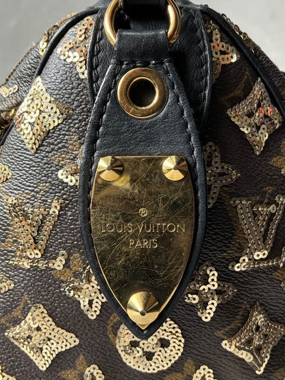 Louis Vuitton Gold Sequins Speedy 28 Bag