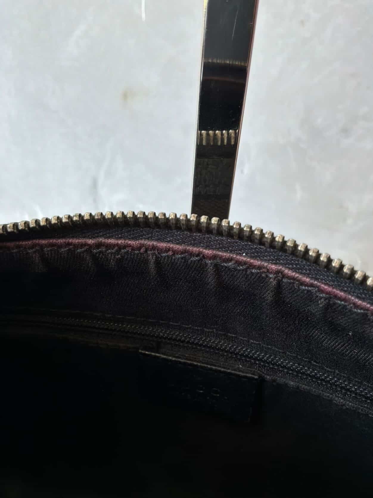 Gucci GG Black Canvas Monogram HandBag