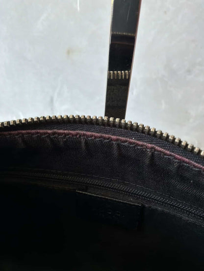 Gucci GG Black Canvas Monogram HandBag