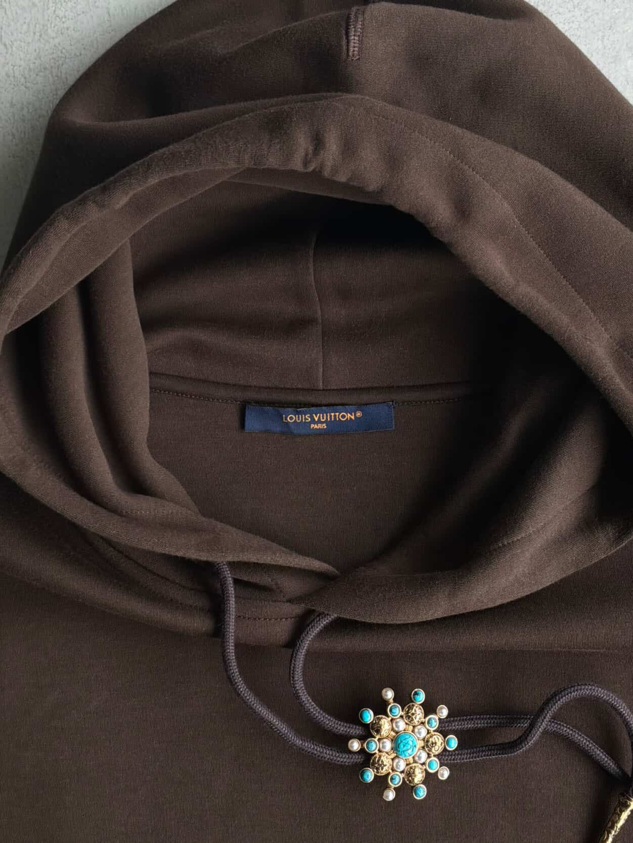 Louis Vuitton Embellished Flowel Pullover Hoodie
