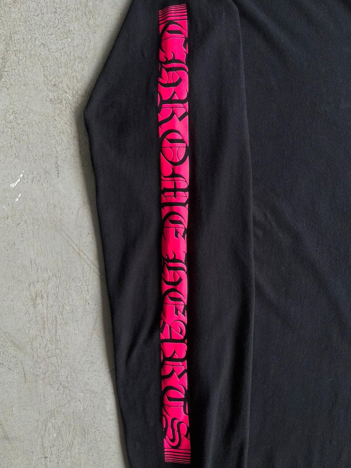 Chrome Hearts Pink Vertical Script Longsleeves
