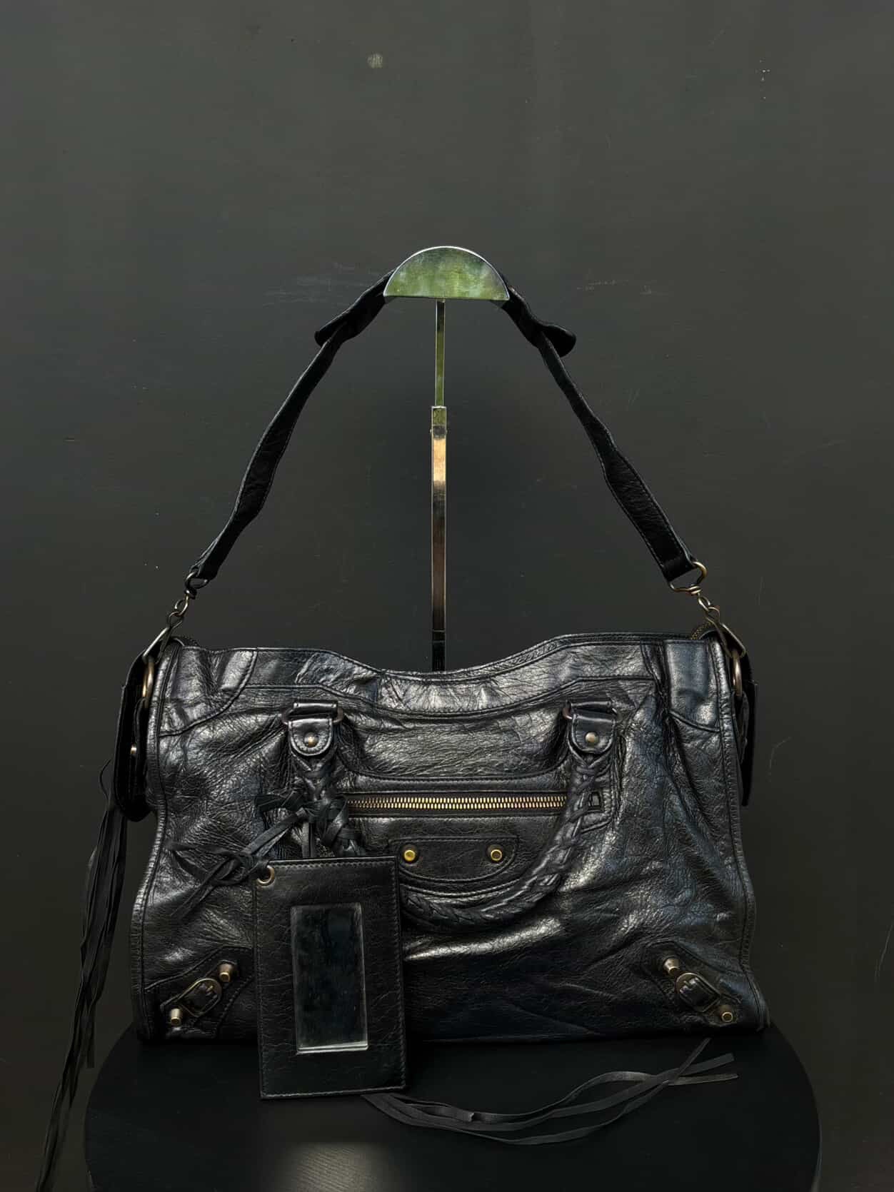 Balenciaga Classic City Black On Brass