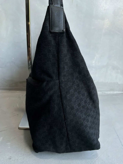 Gucci Monogram Canvass Cotton Hobo Bag