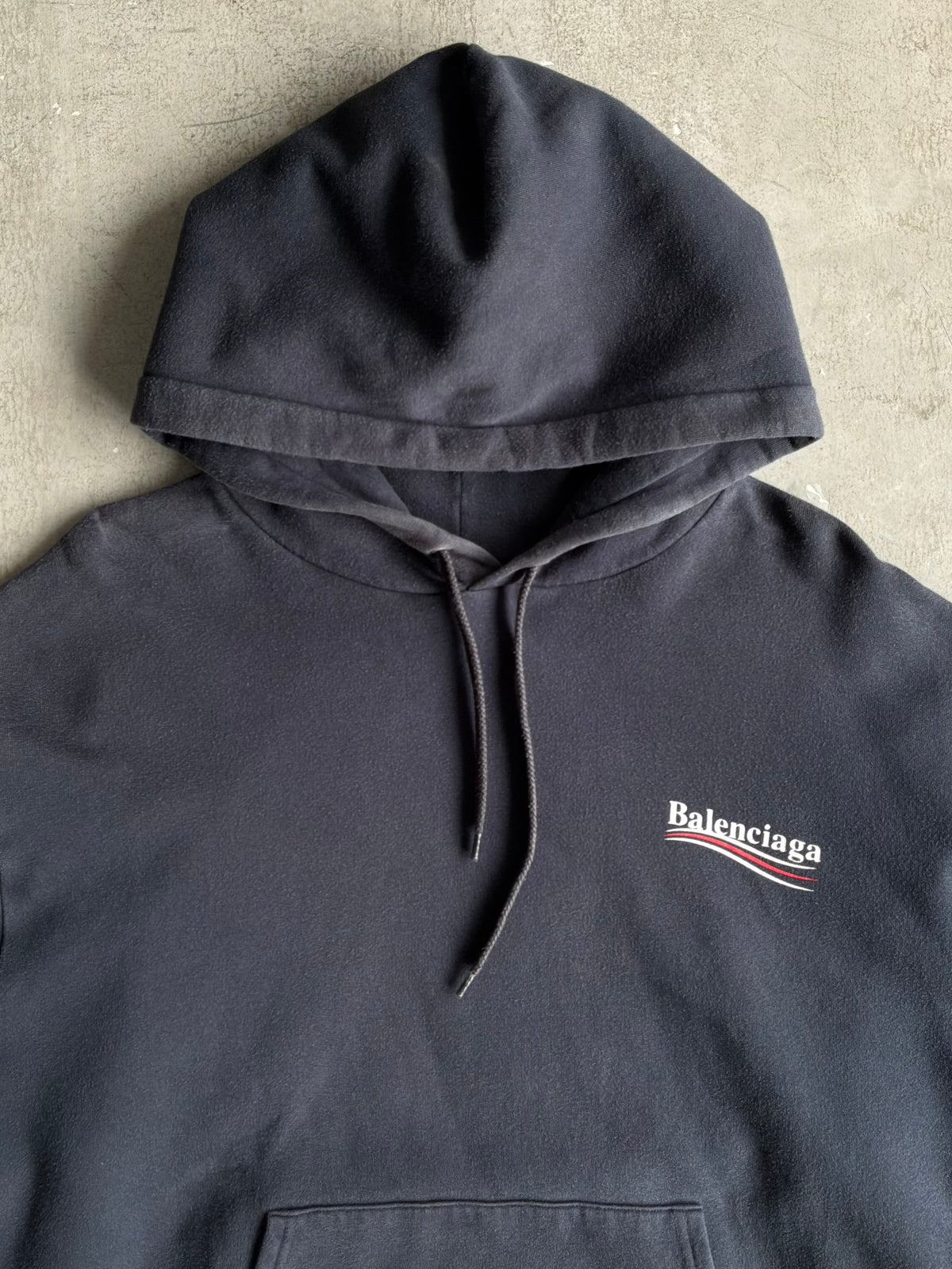 Balenciaga Political Campaign Navy Hoodie