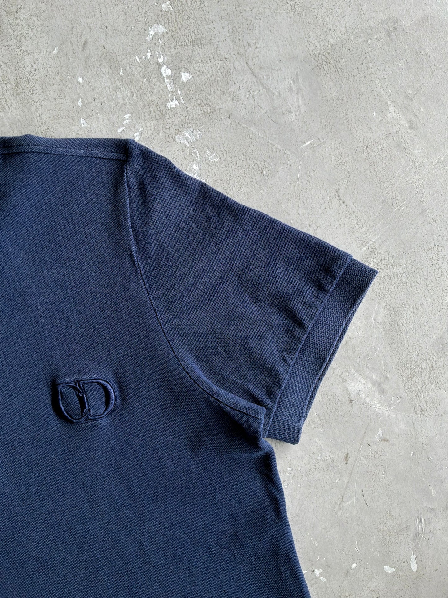 Dior Icon Logo Navy Polo Shirt