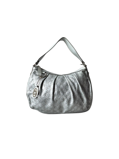 Gucci Monogram Metallic Hobo Bag