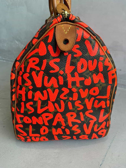 Louis Vuitton X Stephen Sprouse Orange Graffiti Speedy 30