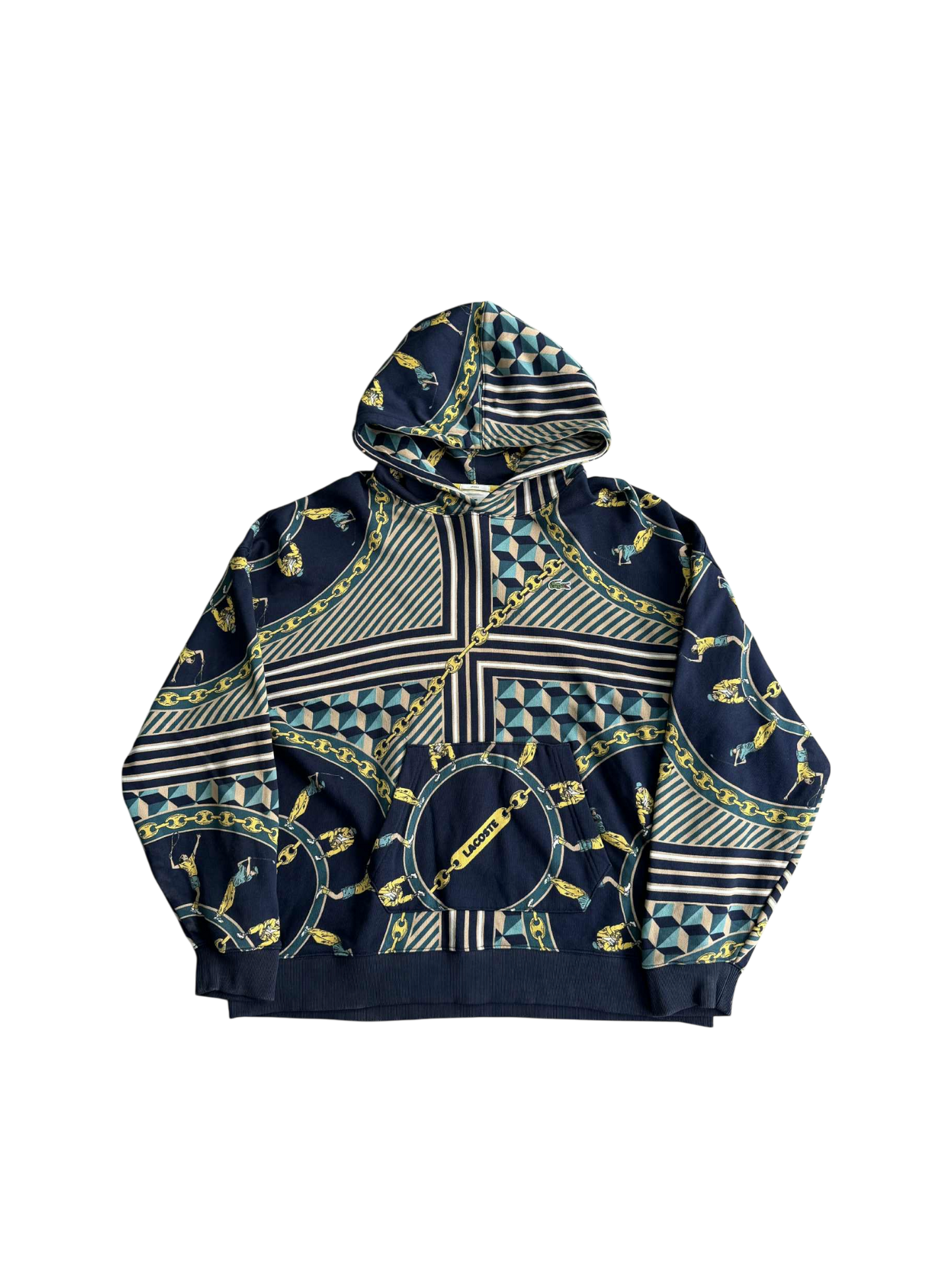 Lacoste Live Scarf Print Hoodie
