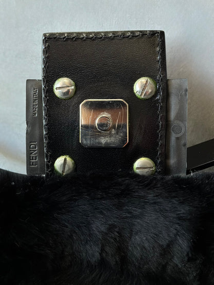 Fendi Rabbit Fur Baguette Bag