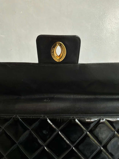 90’s Chanel Patent Leather Briefcase