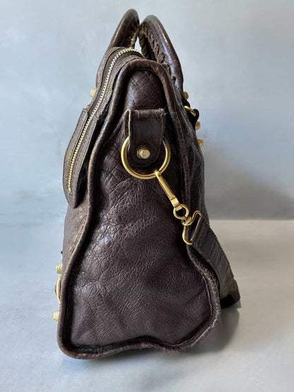 Balenciaga Classic City Giant 12 Choco Brown Lambskin Bag