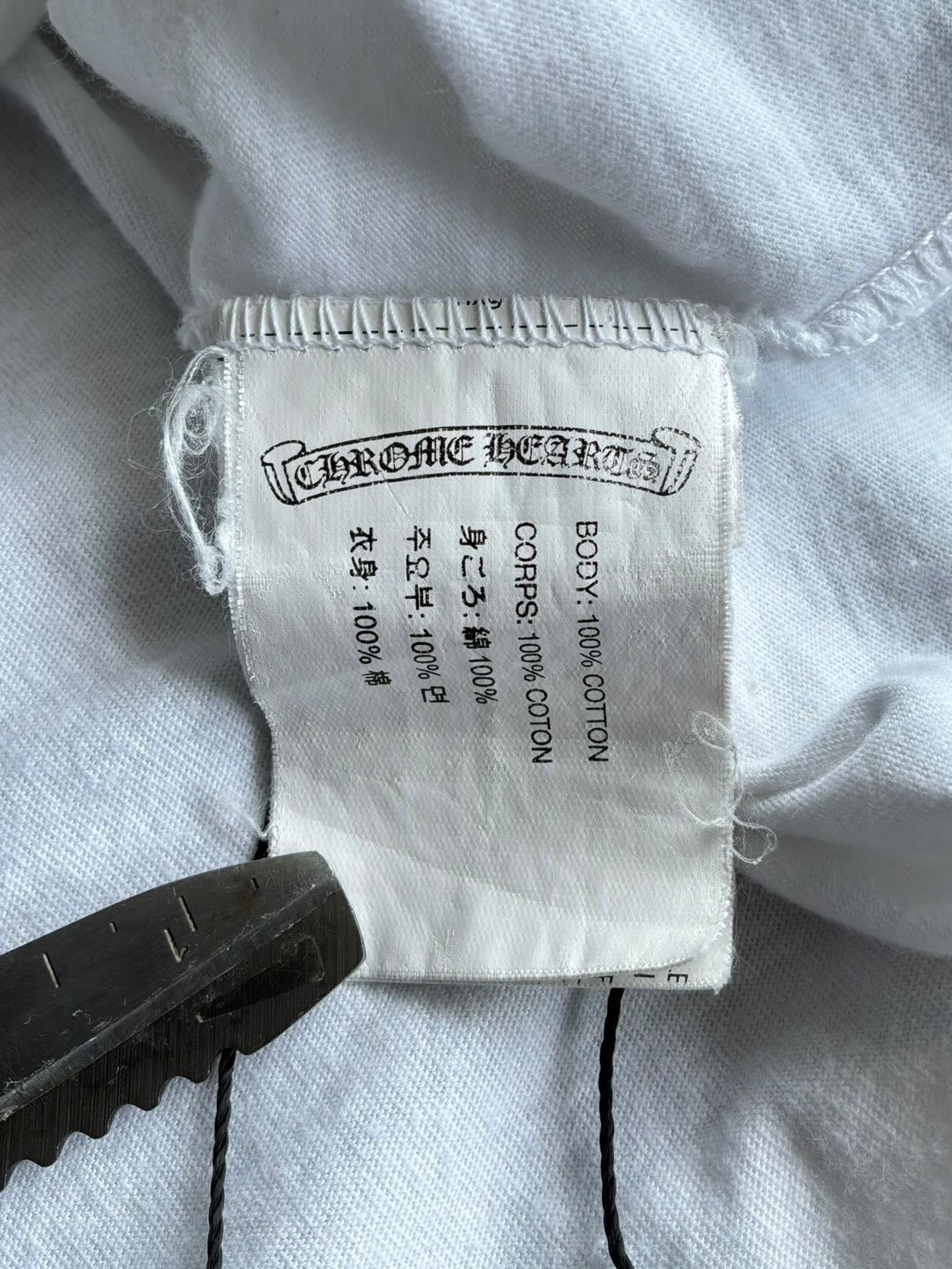 Chrome Hearts Side Script Horseshoe Tee