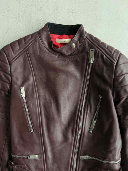 Vintage Celine by Phoebe Philo Biker Leather Jacket