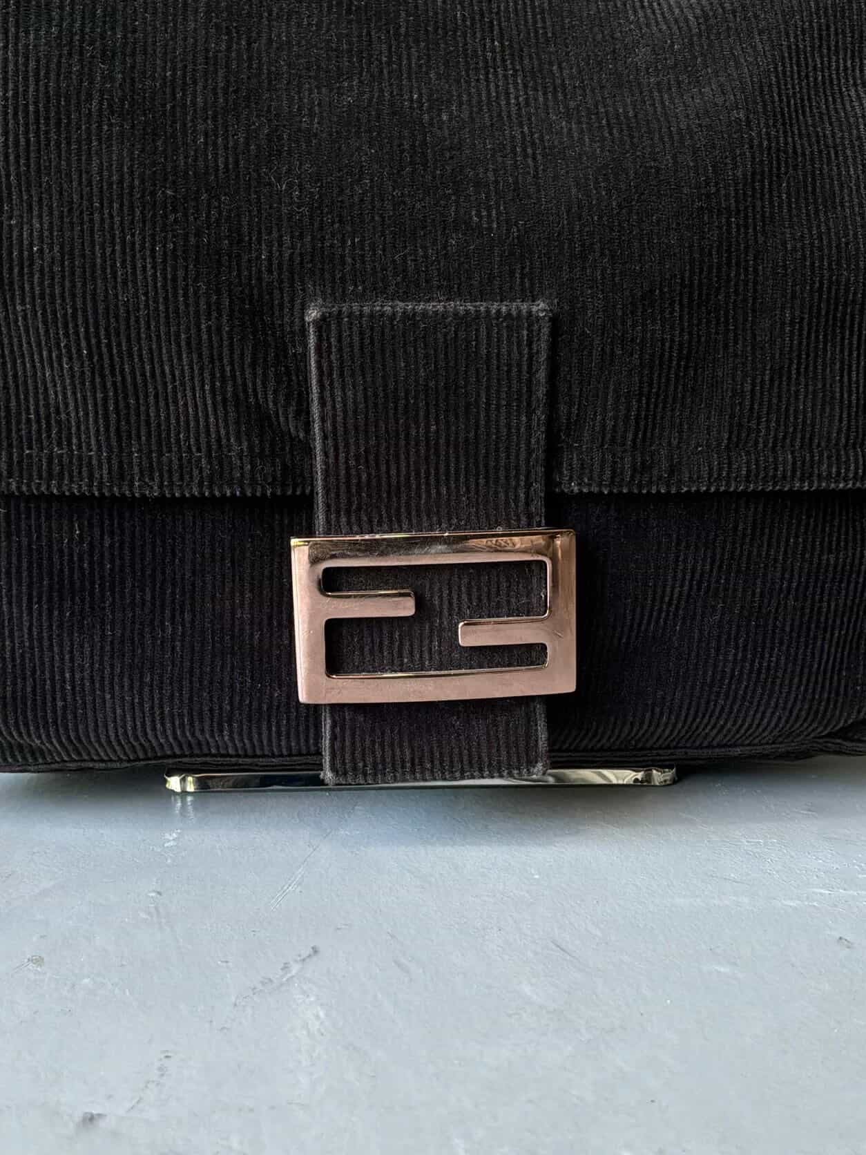 2000’s Fendi Curdoroy Copper Mamma Baguette Bag