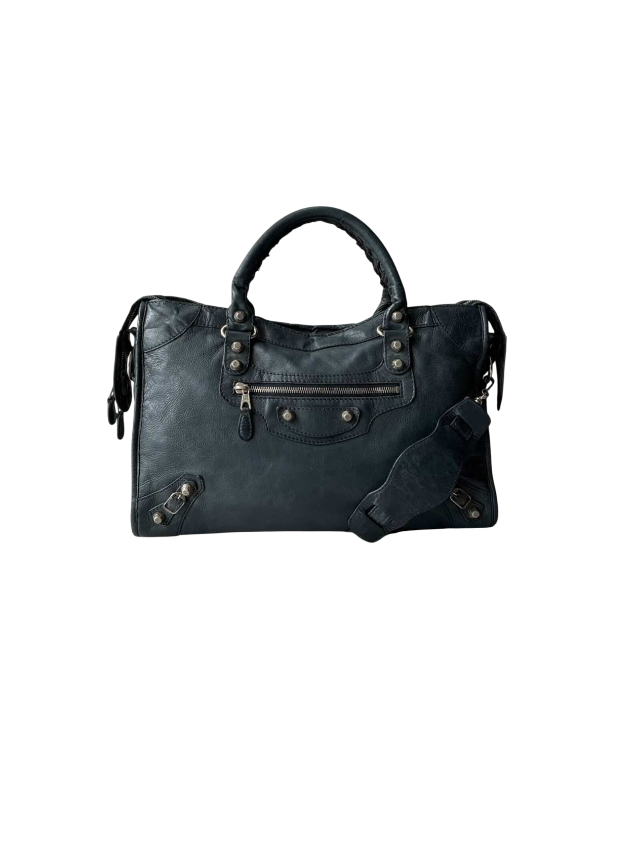 Balenciaga Classic City Giant 12 Navy Lambskin Bag