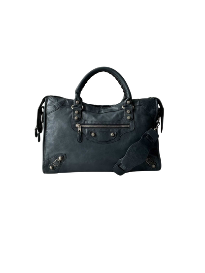 Balenciaga Classic City Giant 12 Navy Lambskin Bag