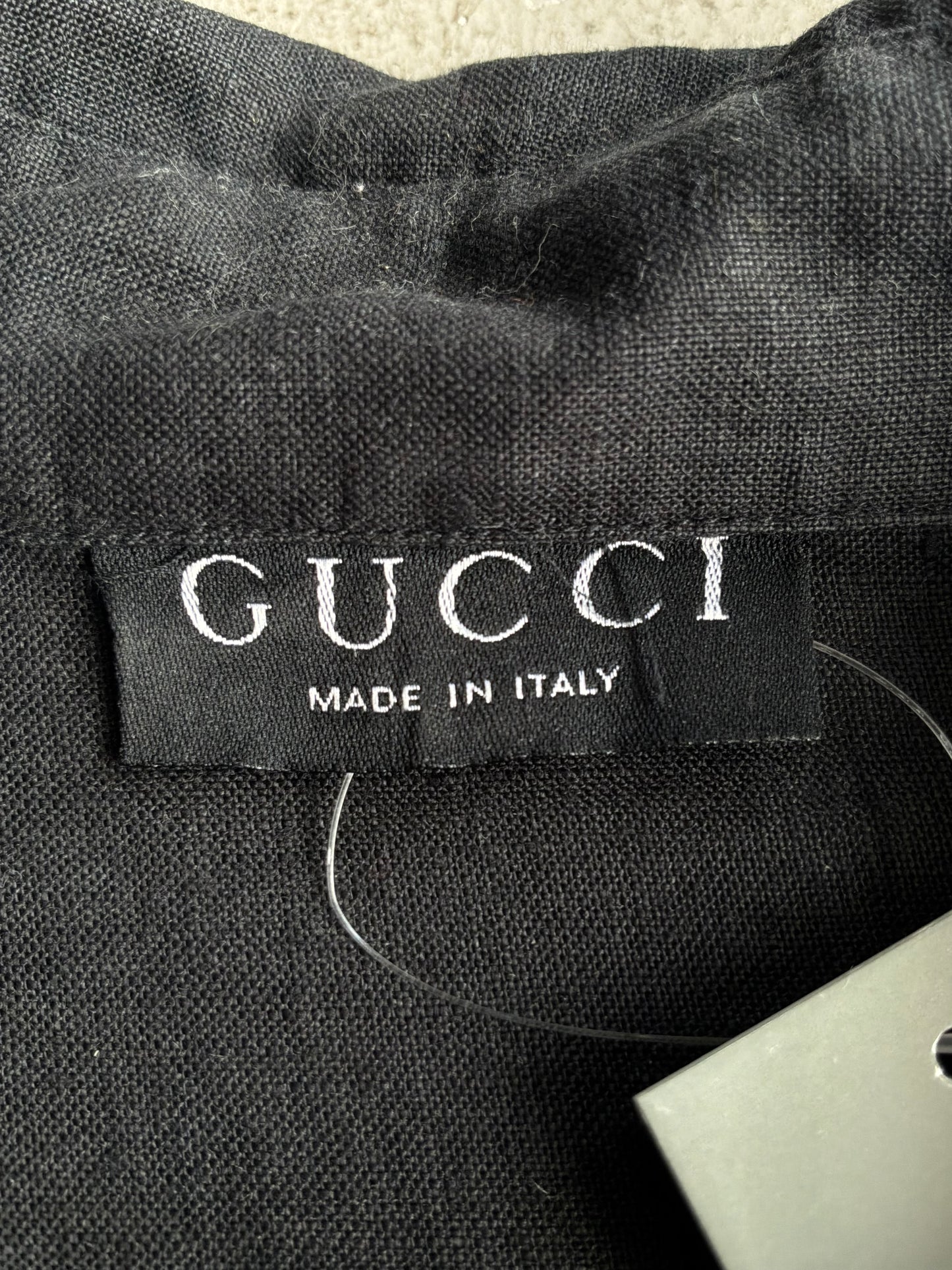 Gucci Black Plain Polo Longsleeves