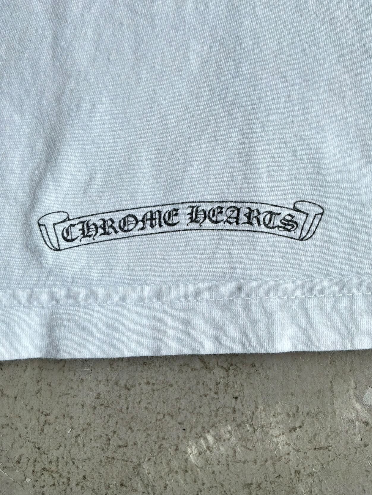 Chrome Hearts Side Script Horseshoe Tee