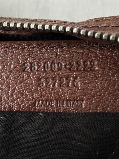 Balenciaga Part Time Chocolate Brown on Silver Lambskin Bag