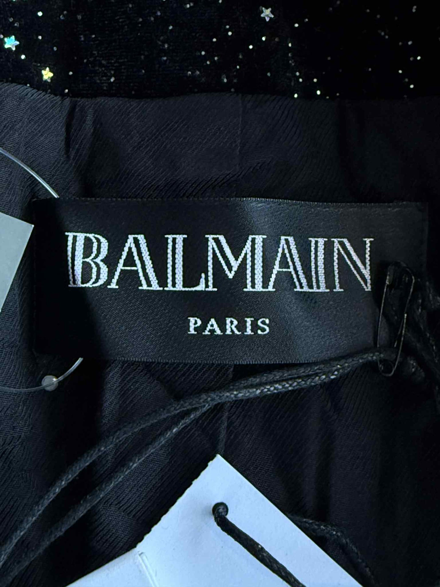 Balmain Stardust Double Breasted Velvet Coat