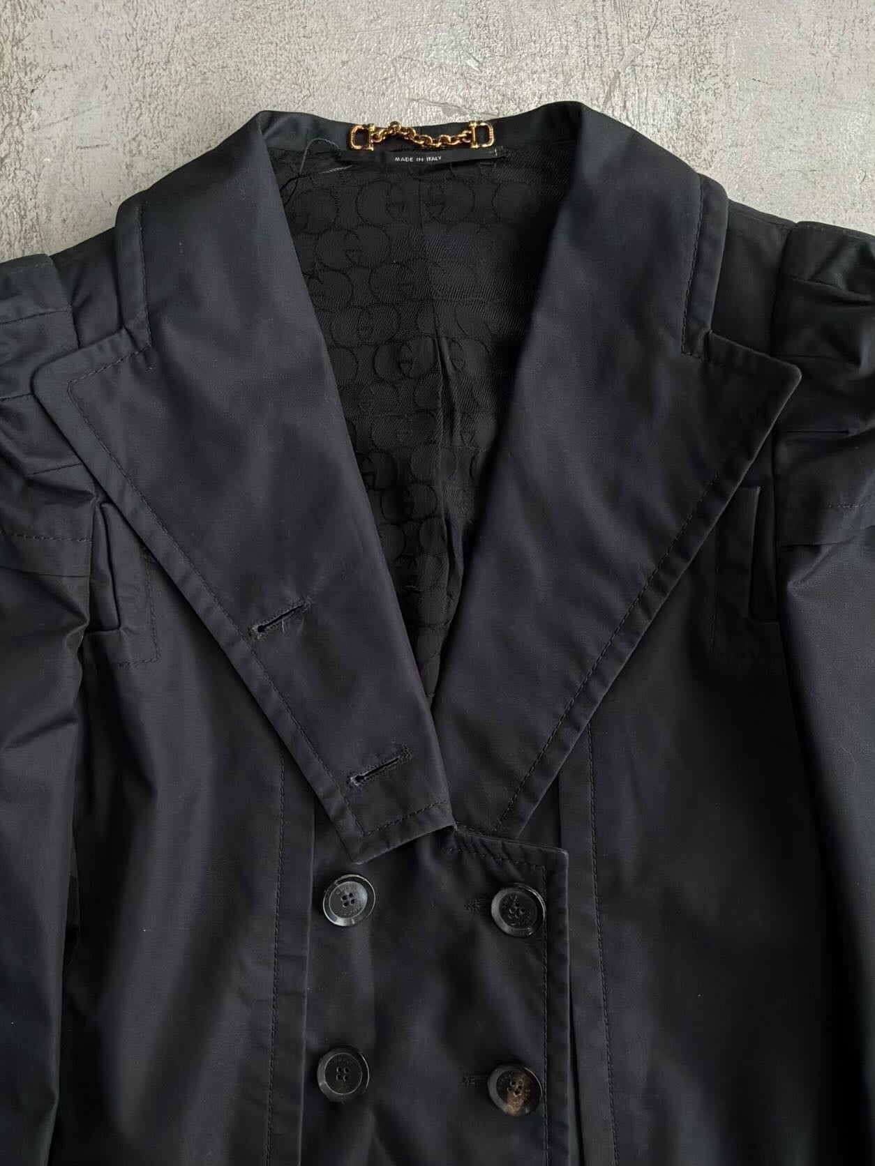 2000s Gucci Monogram Line Coat