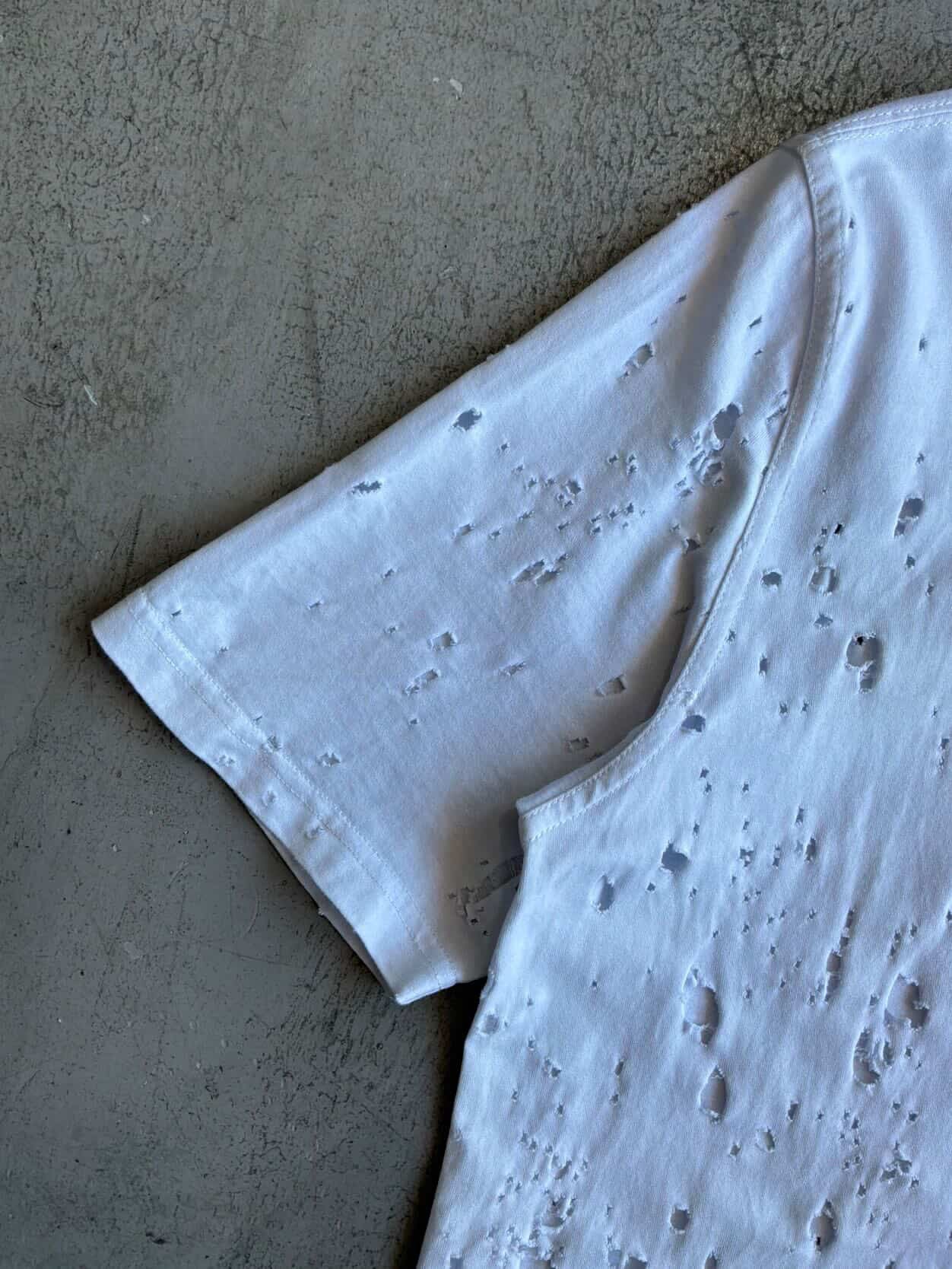 Givenchy Distressed Script Tee