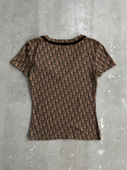 Dior Galliano Era Brown Oblique Top