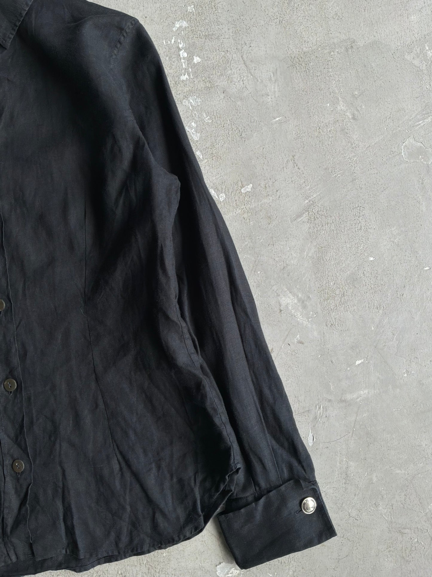 Gucci Black Plain Polo Longsleeves