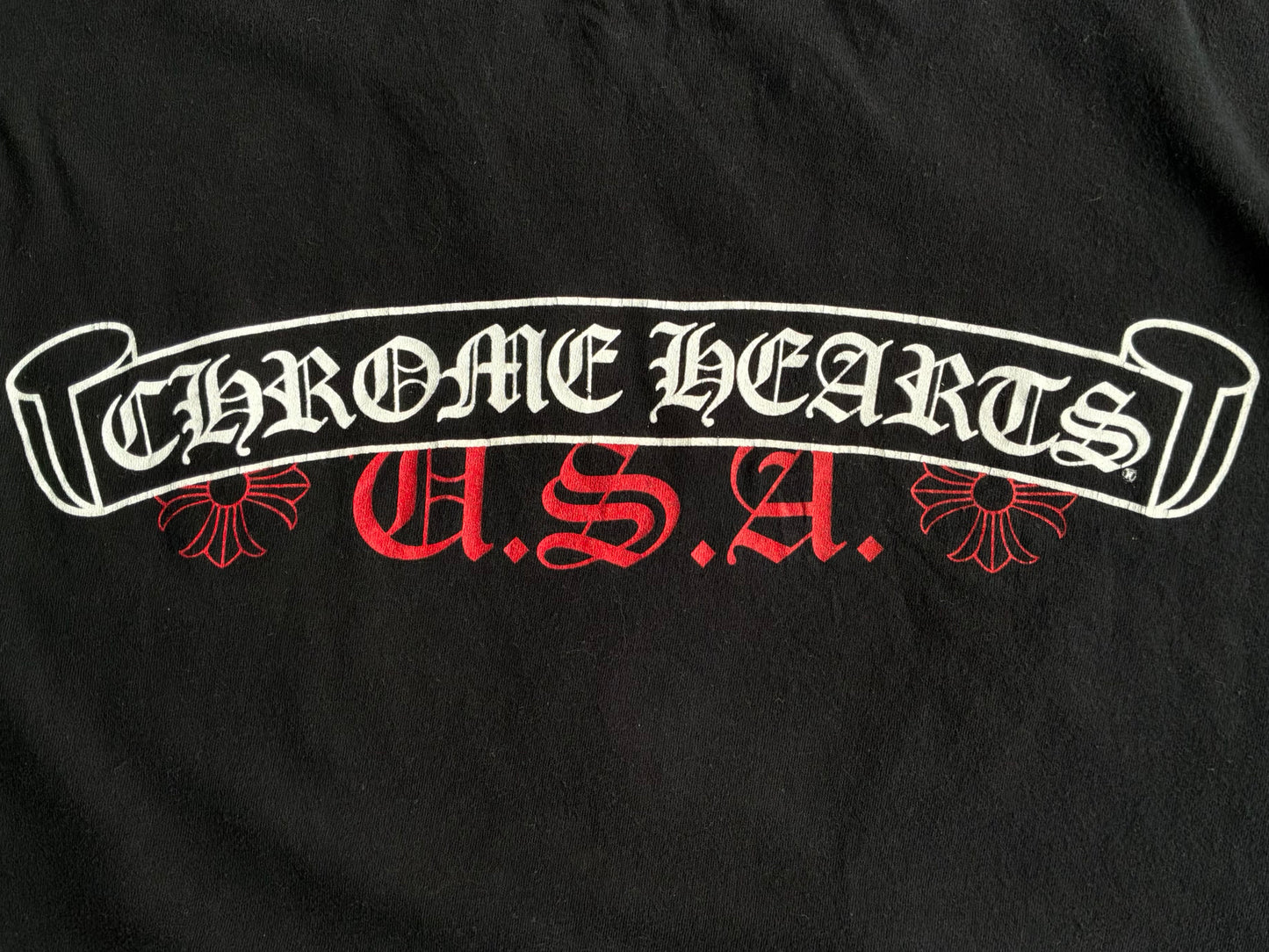 Chrome Hearts USA Scroll Logo Tee