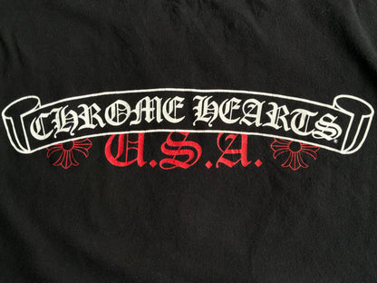Chrome Hearts USA Scroll Logo Tee