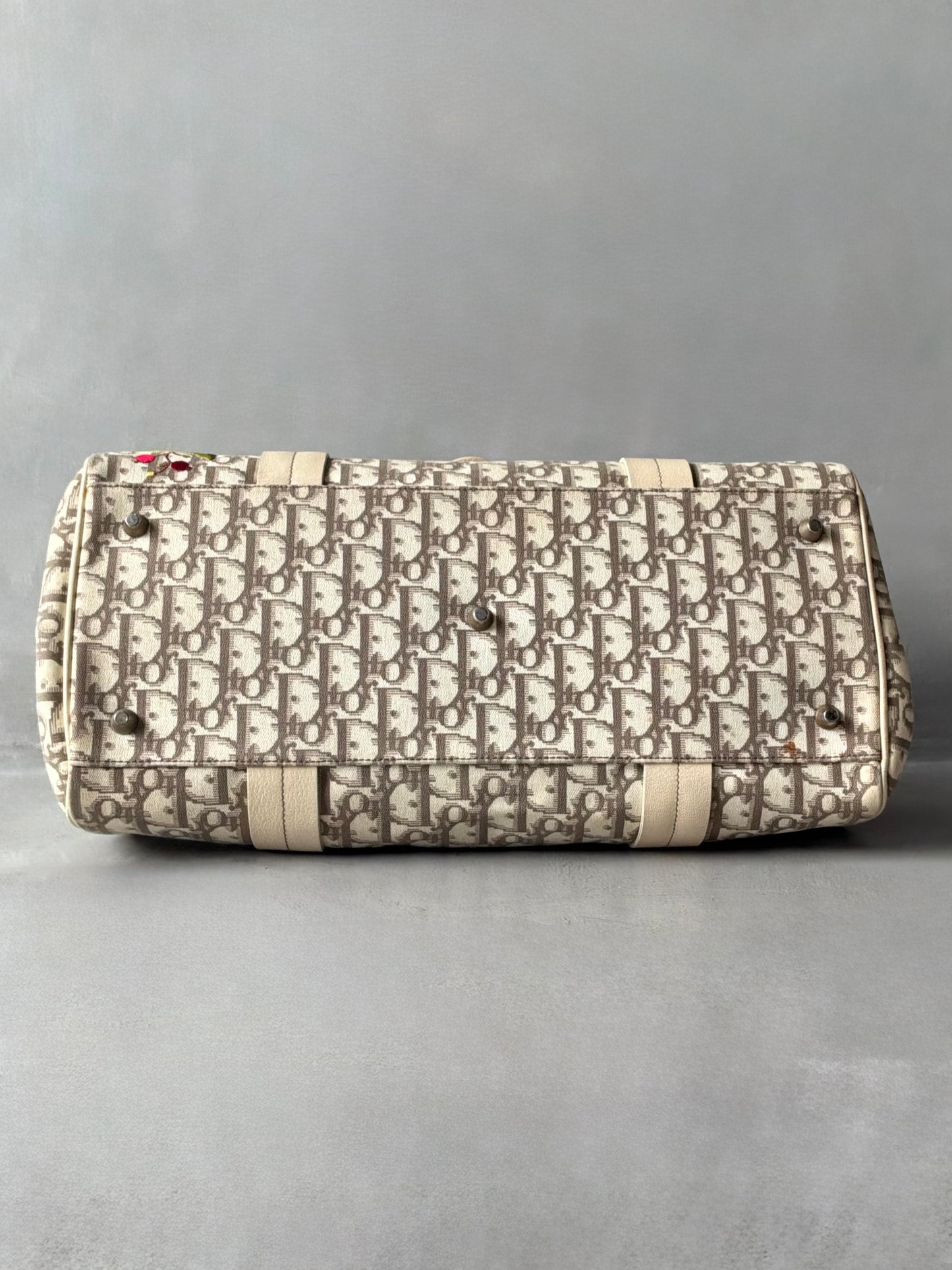 Dior Trotter Floral Patch Bowler Bag