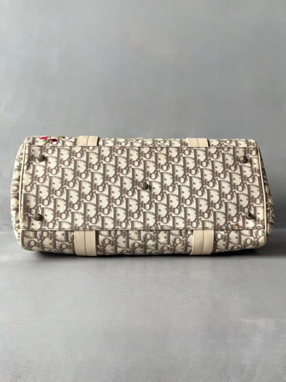 Dior Trotter Floral Patch Bowler Bag