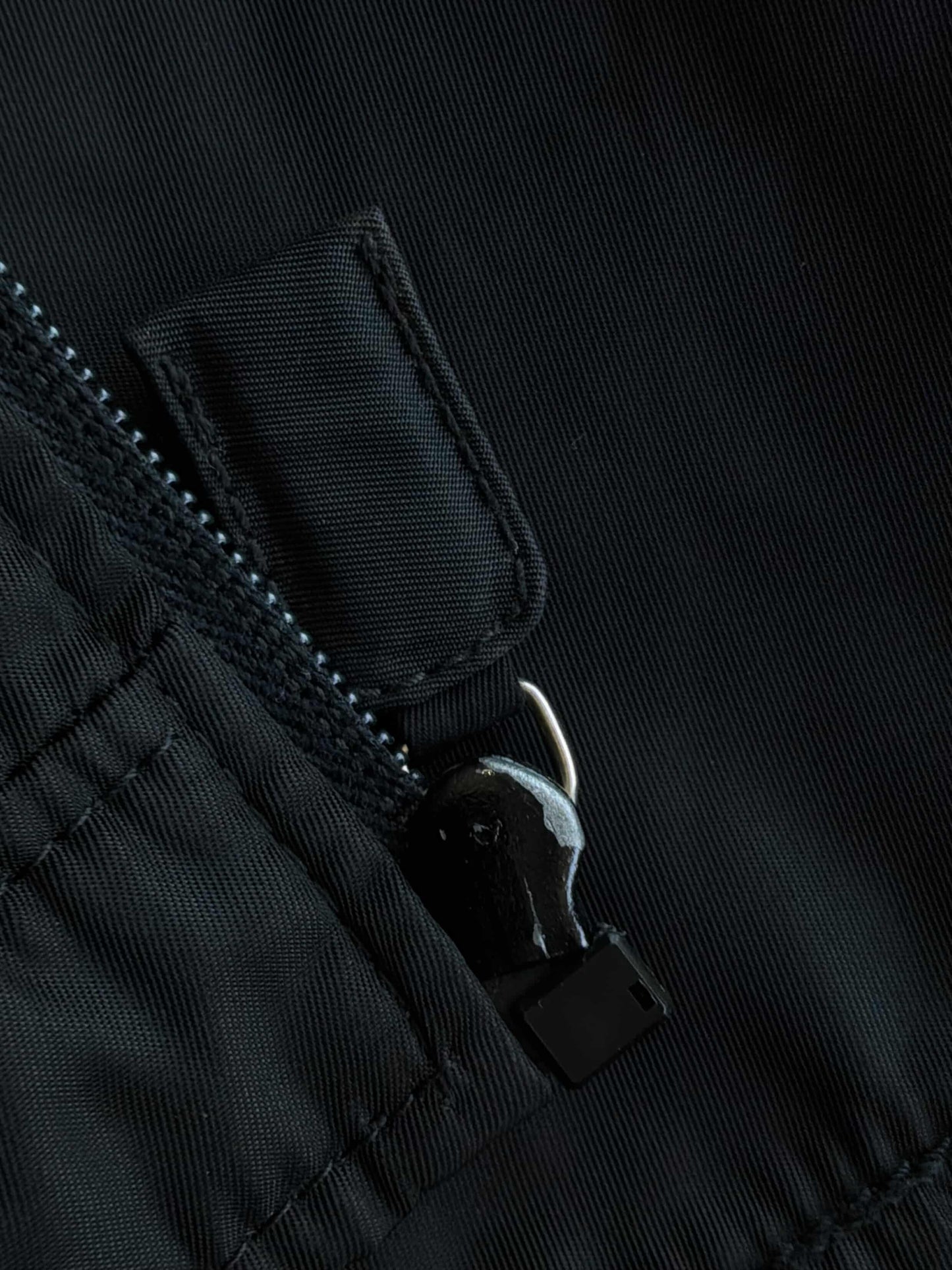 Prada Black Nylon Harrington Jacket