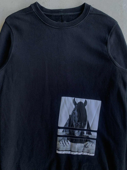 Rick Owens Sphinx Horse Head Crewneck