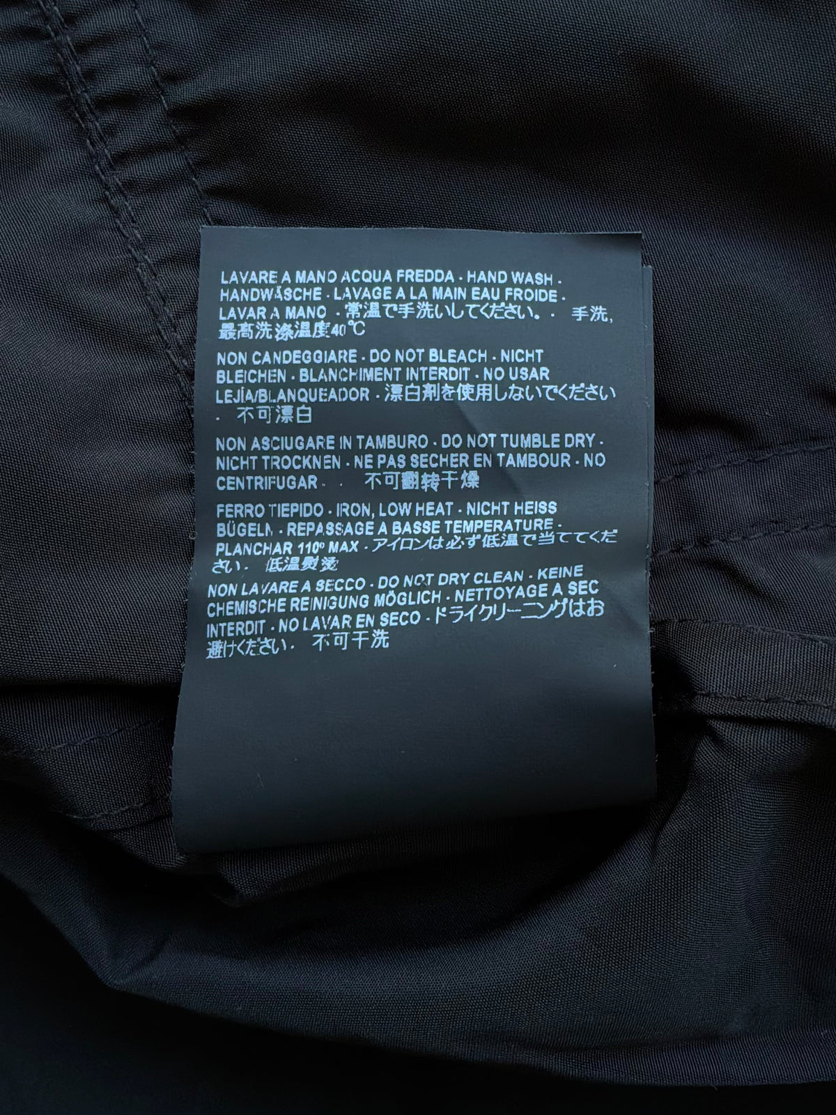Balenciaga Back Script Parka Nylon Jacket