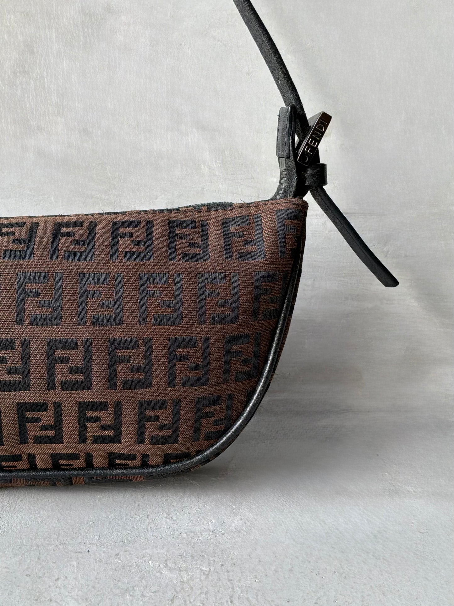 Fendi Brown Monogram Boat Bag