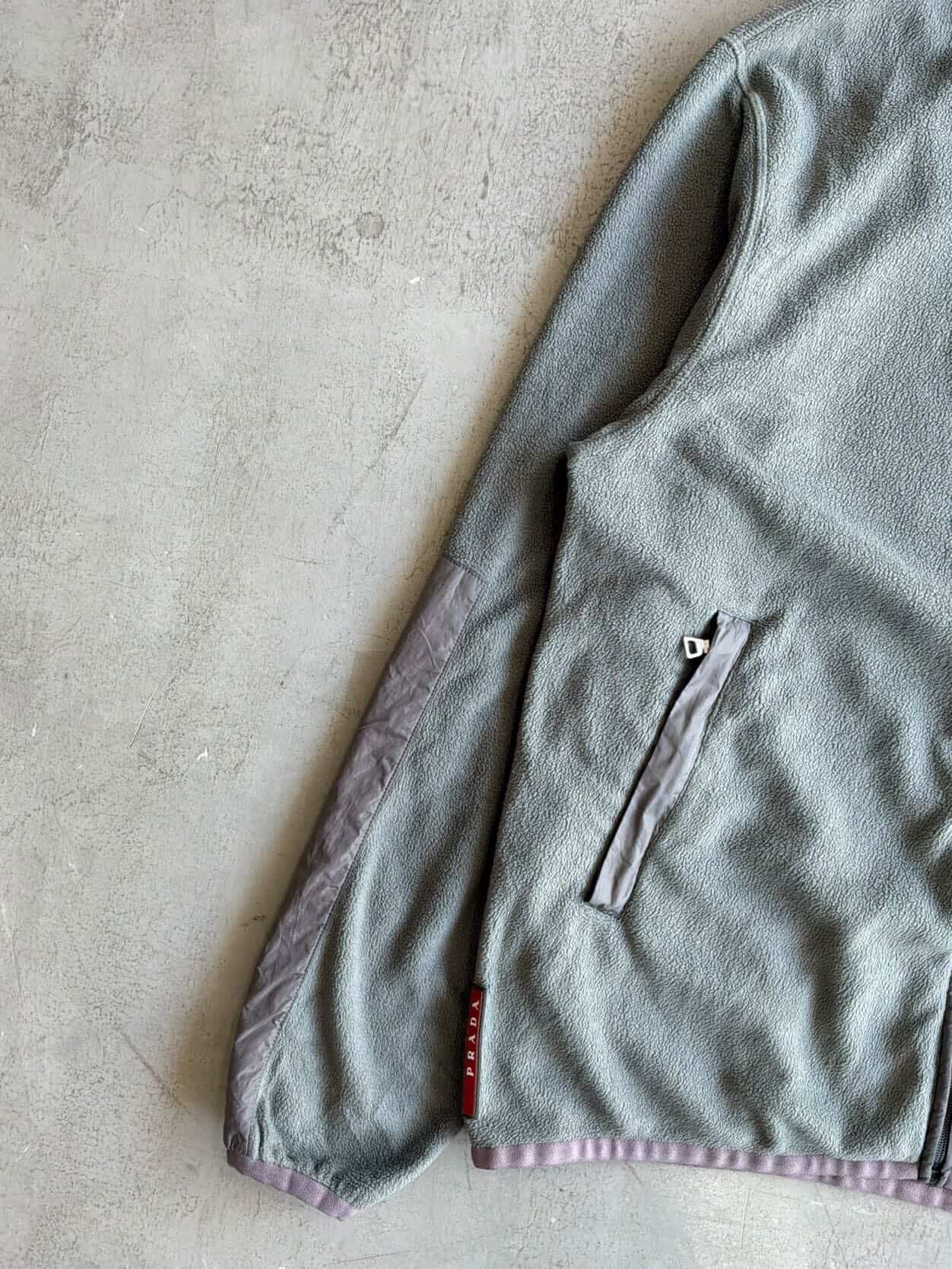 Prada Fleece Zip Hoodie