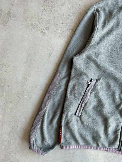 Prada Fleece Zip Hoodie