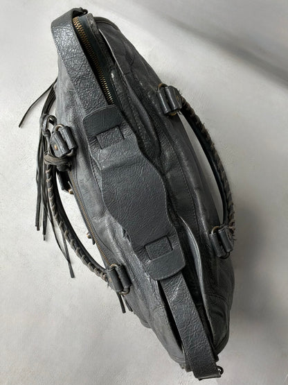 Balenciaga Classic City Gray on Brass Lambskin Bag